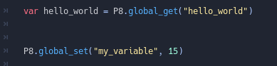Godot code showing the 'global_get' and 'global_set' functions.